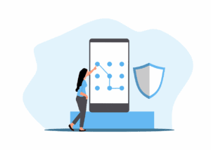 Free security pattern lock vector